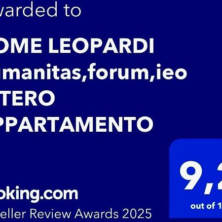 Home Leopardi Humanitas,Forum,Ieo Intero Appartamento Роццано Екстер'єр фото